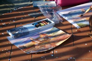 drawings in florence, sketches with kids, treasure hunt