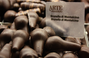 authentic florentine goodies, brunello inside chocolate with Elena