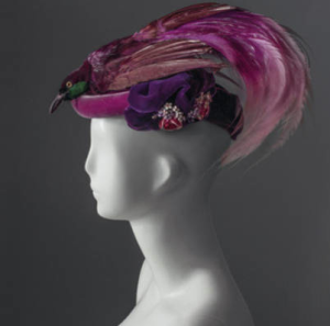 Violet hat, hats exhibition Florence