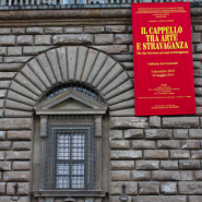 Temporary exhibition about extravagant hats in Florence