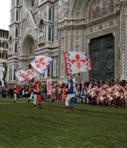flags in santa maria del fiore